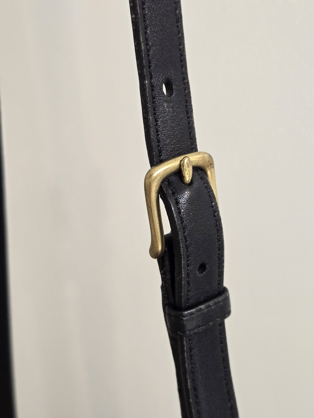 Vintage Coach Companion Flap 9076 Black Leather Crossbody Bag - Picture 13 of 16
